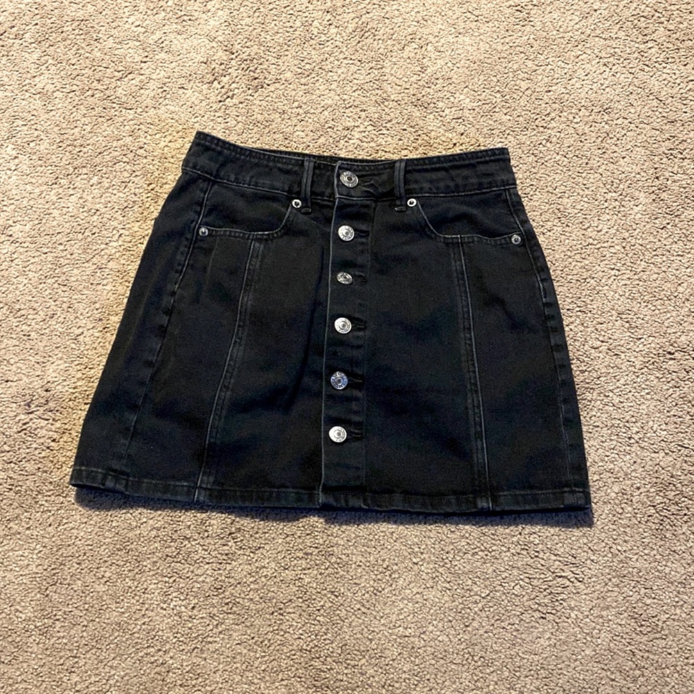 Black jean skirt from American Eagle size 0
